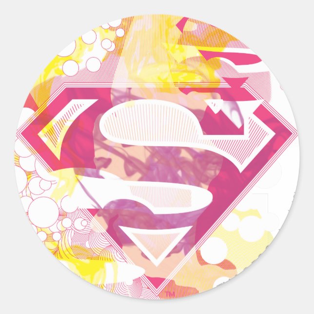 Adesivo Logotipo retro de Supergirl (Frente)