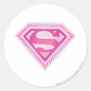 Adesivo Logotipo rosa da Supergirl