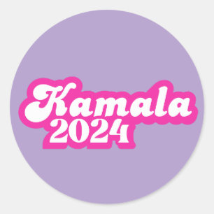 Adesivo Logotipo rosa feminino Kamala Harris 2024