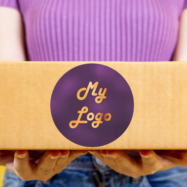 Adesivo Logotipo roxo da empresa (Criador carregado)