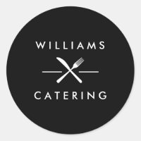 Logotipo Rustic Crossed Fork Knife
