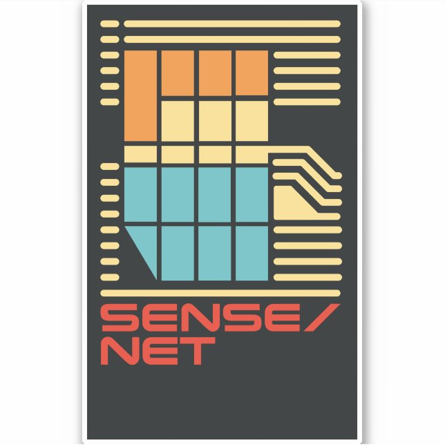 Adesivo Logotipo Sense/Net Versão 3 (Frente)