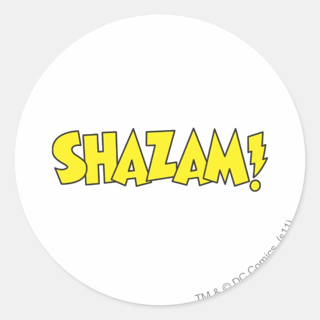 Adesivo Logótipo Shazam Amarelo (Frente)