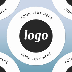 Adesivo Logotipo Simples Com Texto Empresarial
