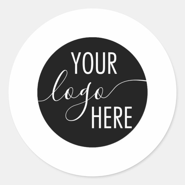 Adesivo Logotipo simples da empresa personalizada (Frente)