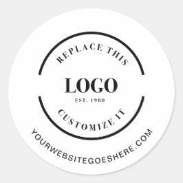 Adesivo Logotipo simples de empresa Site Produto simples