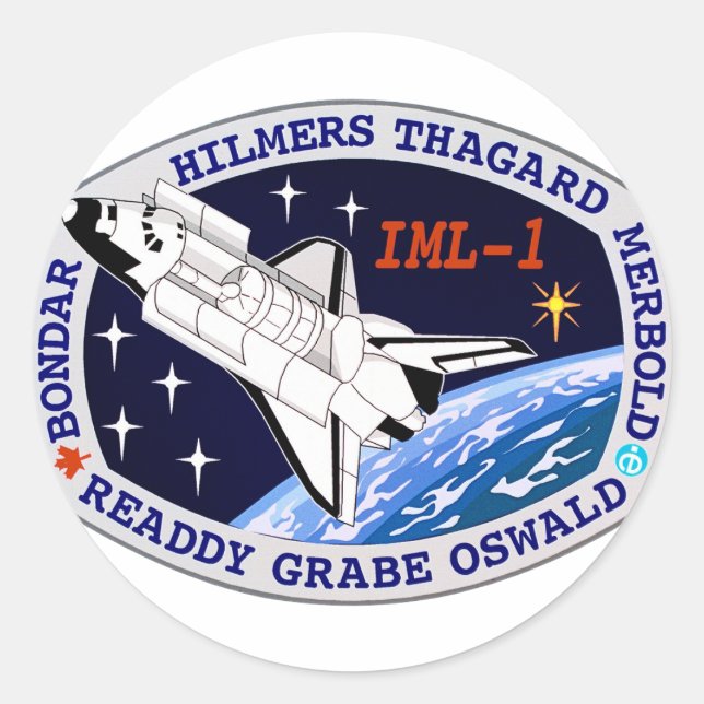 Adesivo Logotipo STS-42 Mission Insignia (Frente)