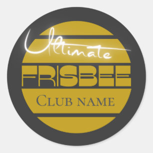 Adesivo Logotipo Ultimate Frisbee em amarelo