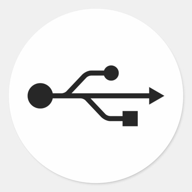 Adesivo Logotipo USB (Frente)