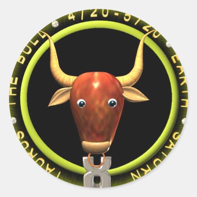 Adesivo logótipo Valxart Taurus zodiac (Frente)