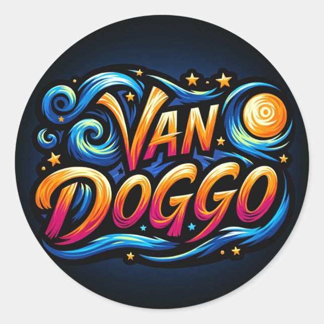 Adesivo Logotipo Van Doggo (Frente)