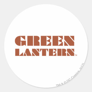 Adesivo Logotipo verde da lanterna - Tan