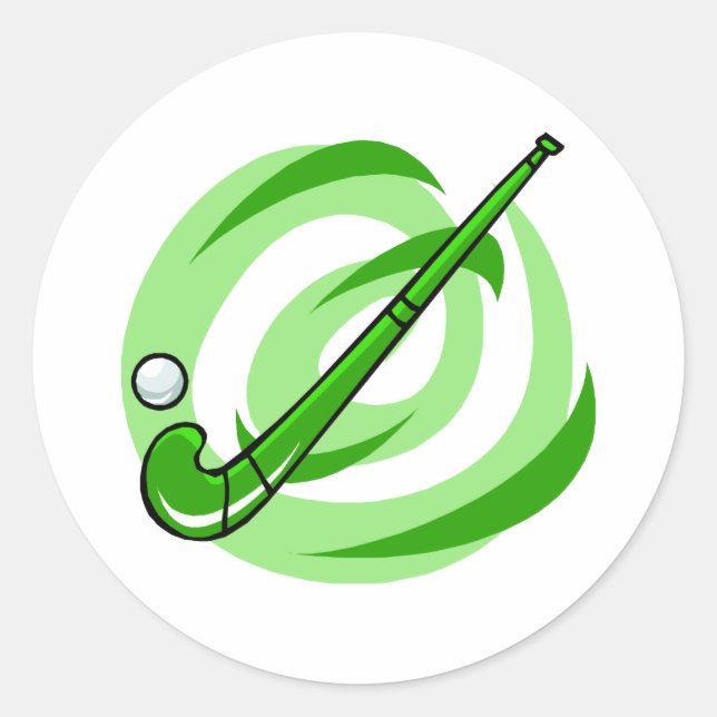 Adesivo Logotipo verde do Hockey de Campo (Frente)