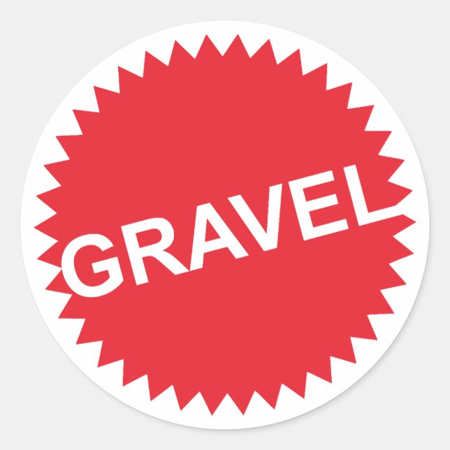 Adesivo Logotipo Vermelho de Ciclo Gravel (Frente)