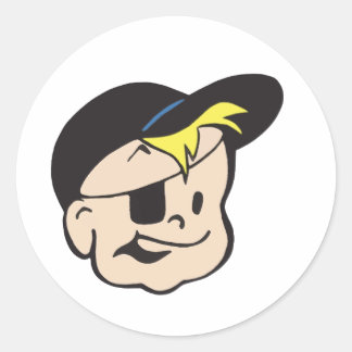 Adesivo Logotipo vintage da goma de mascar Bazooka Joe