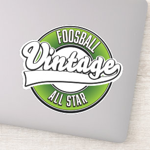 Adesivo Logotipo vintage de todos os astros do Foosball