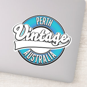 Adesivo logotipo vintage Perth Austrália