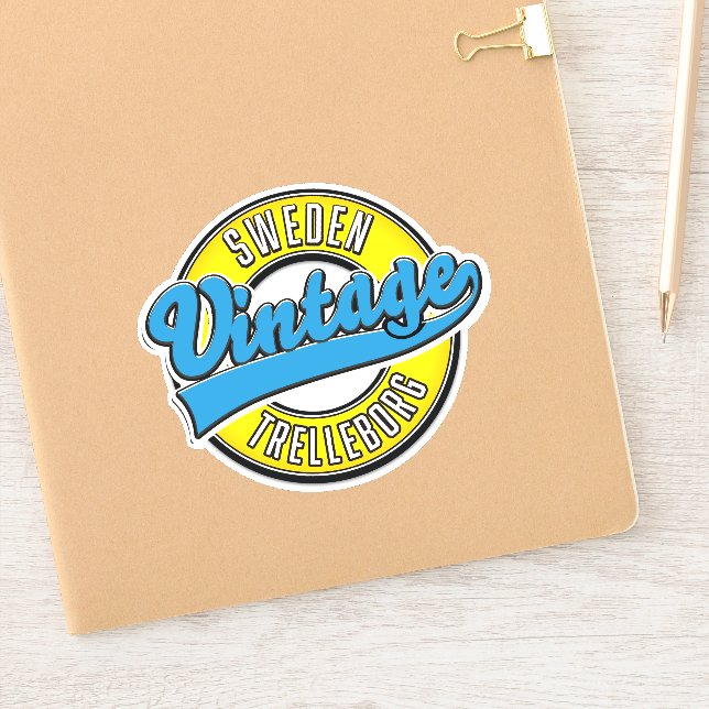 Adesivo logotipo vintage Trelleborg Suécia (Notebook)