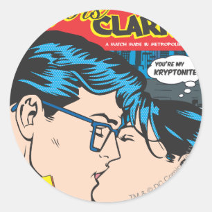 Adesivo Lois e Clark Comic