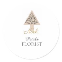 Loja de Árvore de Natal Florista Branding Noel