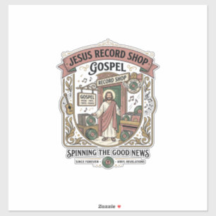 Adesivo Loja de Registros de Jesus Gospel Loja de Registro