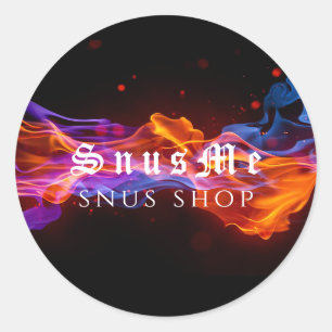 Adesivo Loja de Snus Tabaco Vape Fumaça Óleo CBD