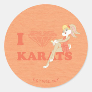 Adesivo Lola Bunny I Heart Karats