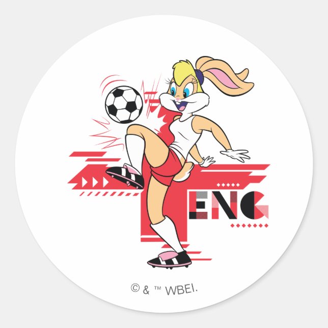 Adesivo Lola Bunny Team England Soccer Graphic (Frente)
