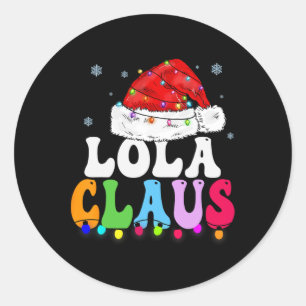 Adesivo Lola Claus Funny Família Xmas Correspondendo Vovó