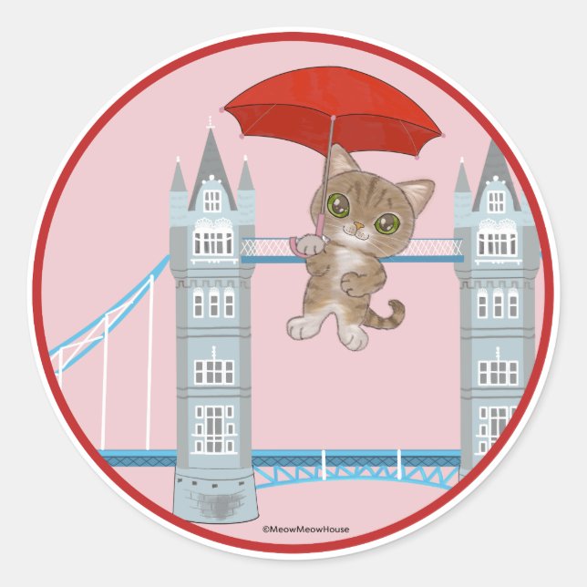 Adesivo London Bridge Cat (Frente)