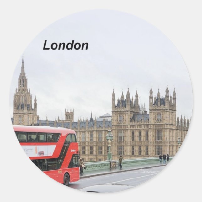 Adesivo London Bus & Big Ben (Rua.K) (Frente)