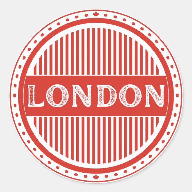Adesivo London City Pride Emblem – Canadian Identity (Frente)