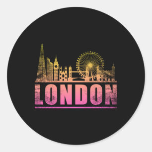 Adesivo London England City Skyline Cityscape Funny Gift