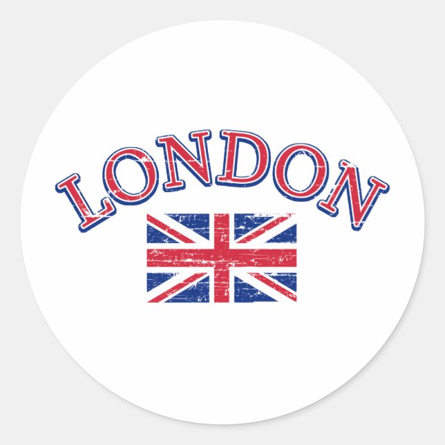Adesivo London Union Jack Design (Frente)
