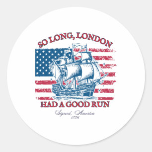 Adesivo Londres 4 De Julho De 1776 Usa Camisa Girls P