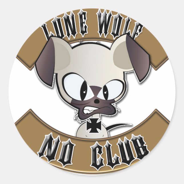 Adesivo Lone Wolf No Club (Frente)