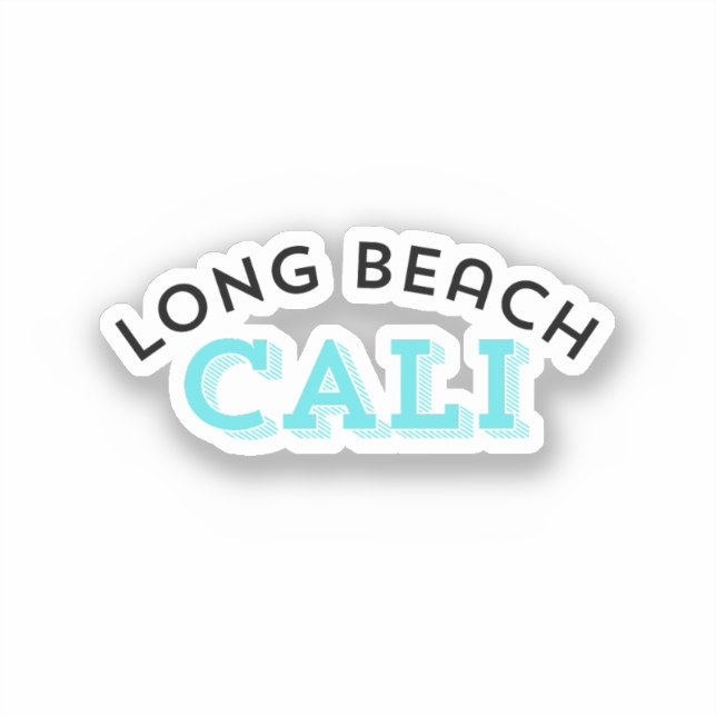 Adesivo Long Beach Califórnia (Frente)
