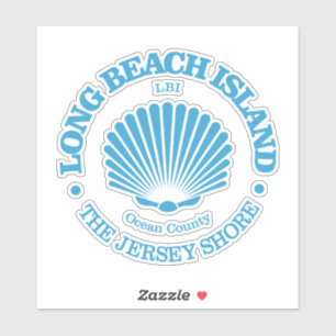 Adesivo Long Beach Island (concha)