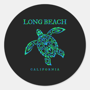 Adesivo Long Beach Sea Turtle Boys Girls Toddle