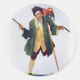 Adesivo Long John Silver - Ilha do Tesouro