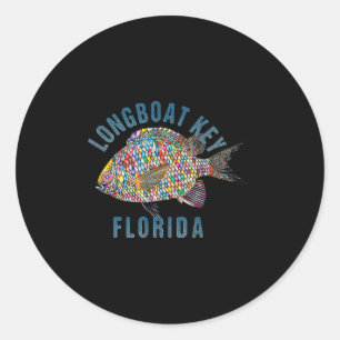 Adesivo Longboat Key, Florida Beach Design _ Souvenir Illu