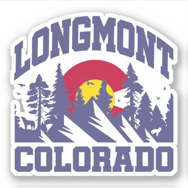 Adesivo Longmont, Colorado (Frente)