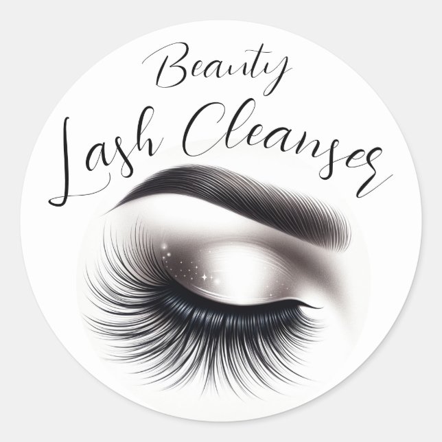 Adesivo Longo Preto Eyelashes Lash Extensions Beleza (Frente)