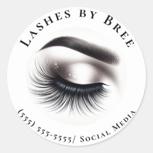 Adesivo Longo Preto Eyelashes Lash Extensions Beleza