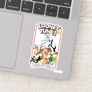 Adesivo LOONEY TUNES™ "ISSO É TUDO PESSOAL!™" - Pilha de g