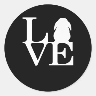 Adesivo Lop Rabbit Lover I Love Bunnies Graphic