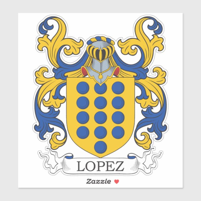 Adesivo Lopez Family Crest (Folha)