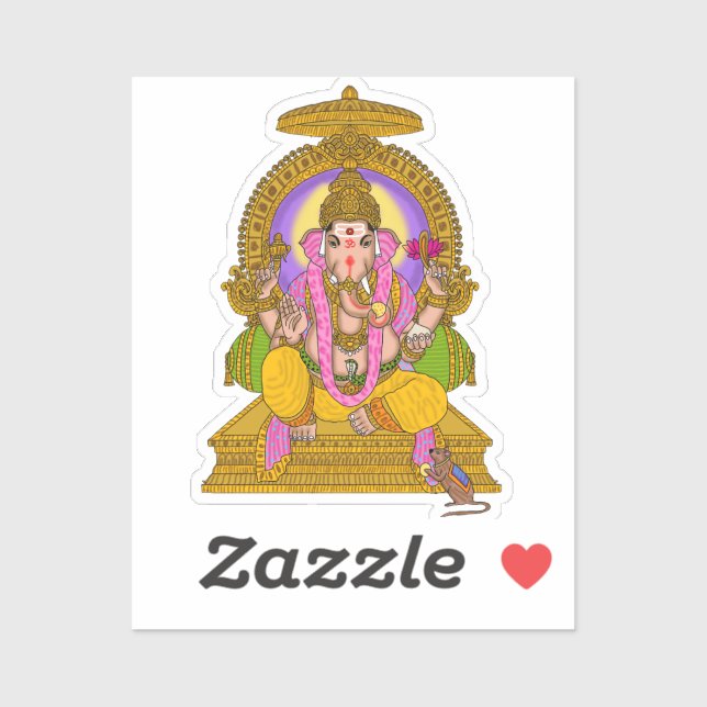 Adesivo Lord Ganesha Sticker (Folha)