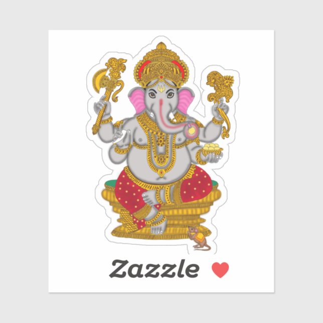 Adesivo Lord Ganesha Stickers (Folha)