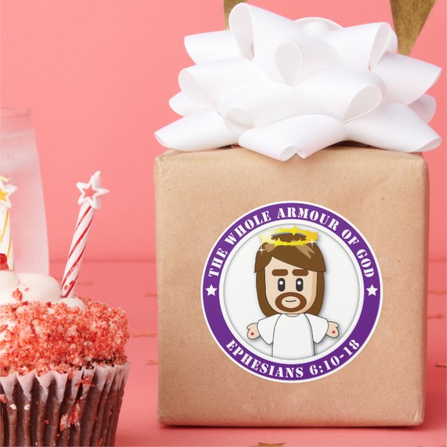 Adesivo LORD JESUS Round Stickers (Festa)